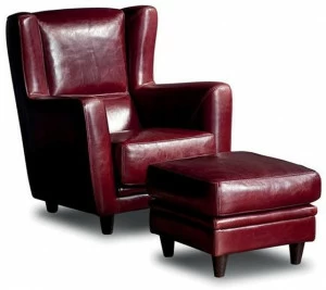 BAXTER Кожаное кресло Bergère