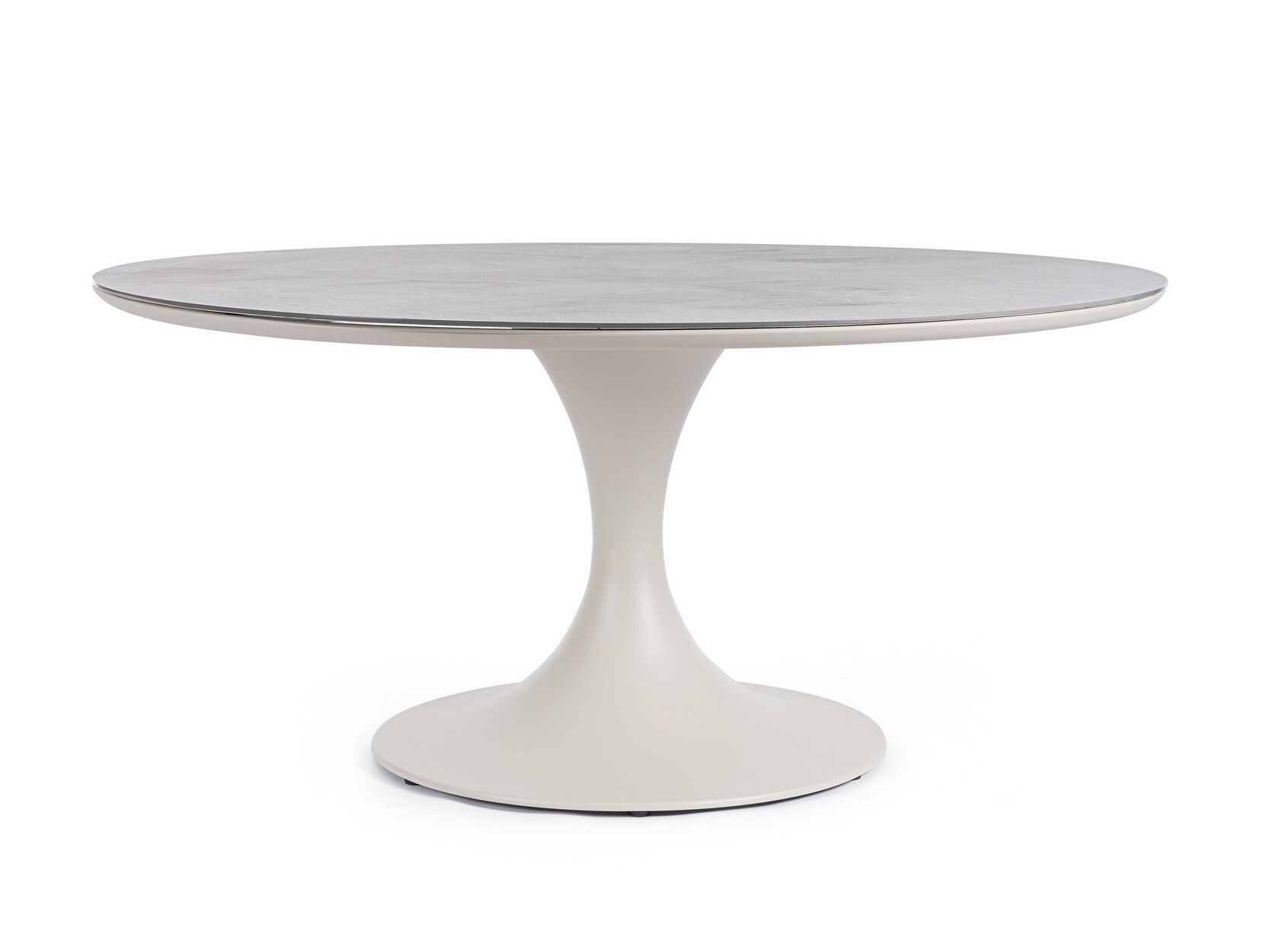 Круглый стол для сада из спеченного алюминия и камня BIZZOTTO ARNOLD ARCH-00150183