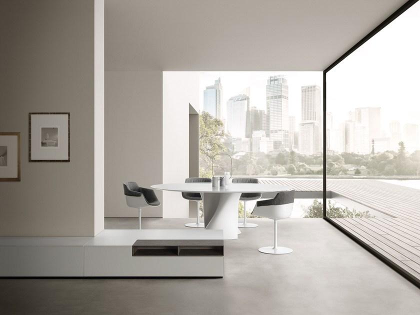 MDF Italia Круглый стол из cristalplant® sun-id-1464257 - Вид №2