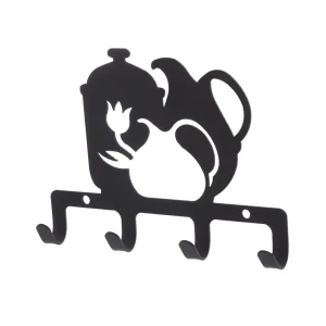 Крючок четырёхрожковый DuckandDog «Завтрак», сталь, матовый чёрный