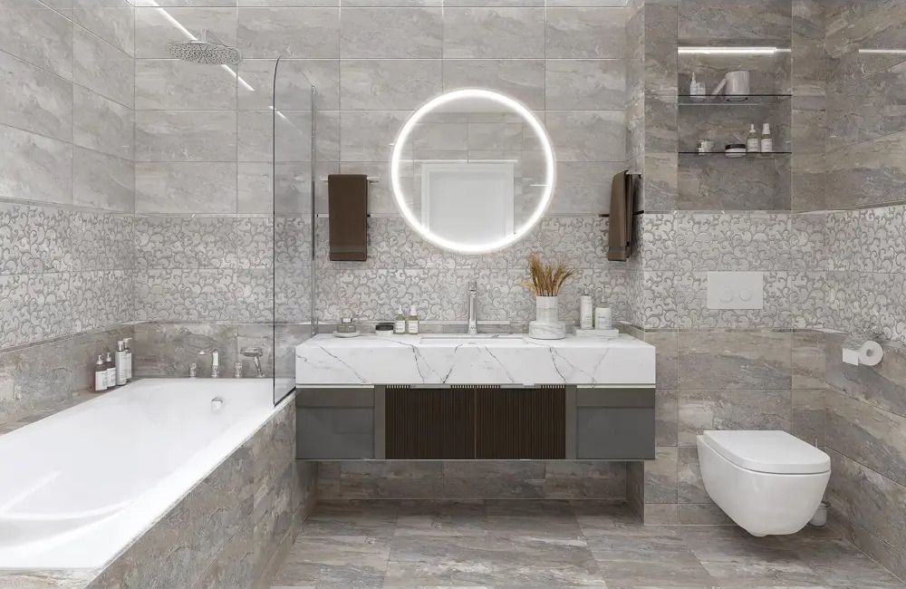 90812415 Керамическая плитка Laparet Michel х9999281813 25x50см 1.5 м² цвет кремовый, цена за упаковку STLM-0944214