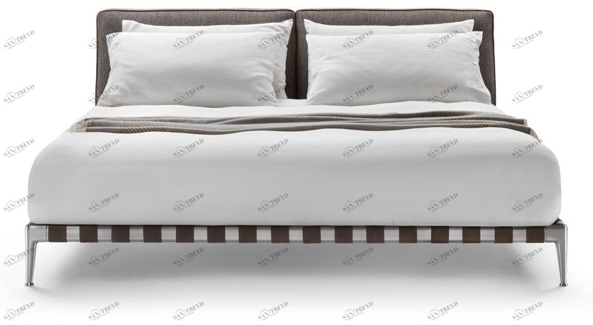 Flexform Двуспальная кровать из ткани Gregory sun-id-1407347