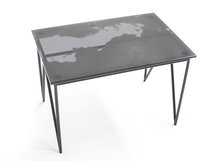 Прямоугольный стол из стали и хрусталя MOROSO AeroZeppelin ARCH-00146221