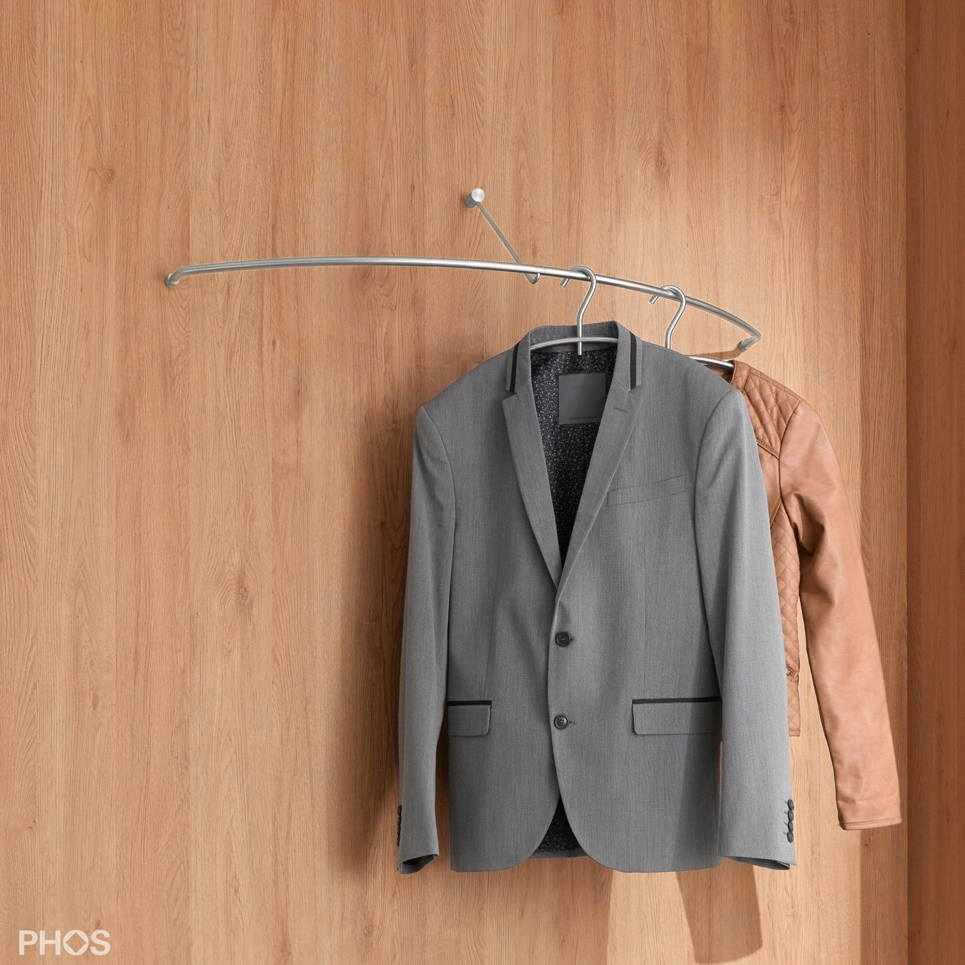 G45 Изогнутый настенный шкаф, вплотную к стене PHOS 