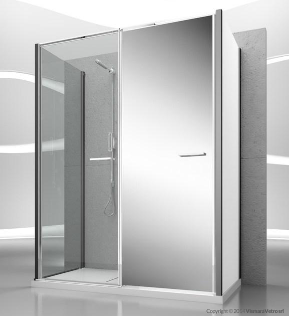 VISMARAVETRO Настенная душевая кабина с вещевым ящиком Twin sun-id-1401921 - Вид №3