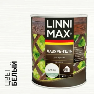 89349677 Лазурь-гель для дерева Linnimax полуматовая белая 0.75 л STLM-0856809