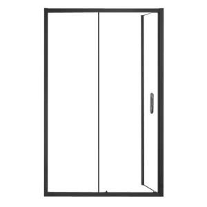 90784511 Душевая перегородка AZND1131L1200BLACK 120х200см черный профиль MILTON STLM-0380989 AZARIO