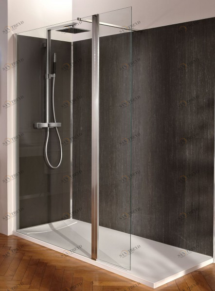 C22WP100-GA Фиксированное душевое ограждение с поворотной панелью Jacobdelafon CONTRA Santreyd