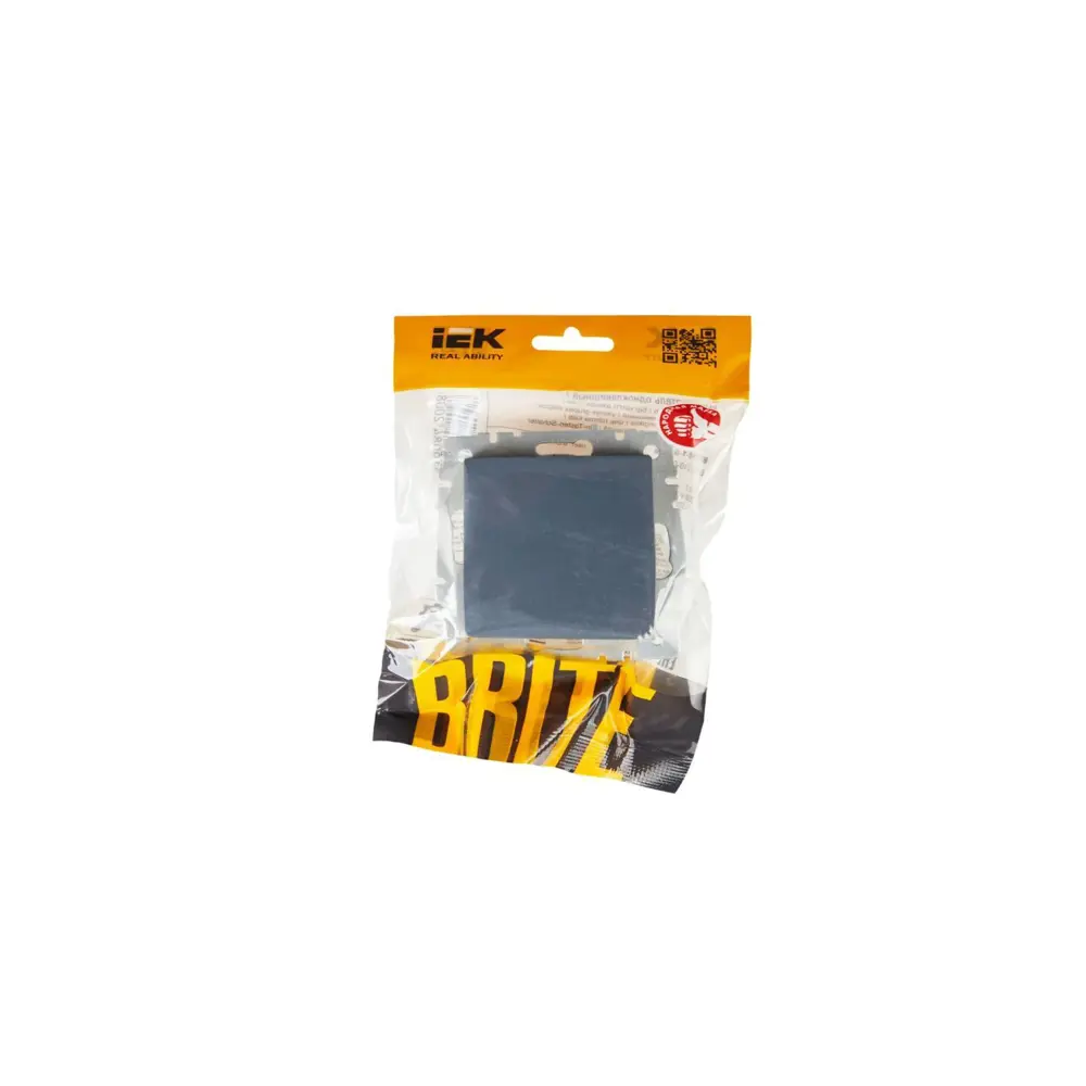Выключатель встраиваемый IEK Brite 1 клавиша цвет маренго 89361883 STLM-2062756 - Вид №3