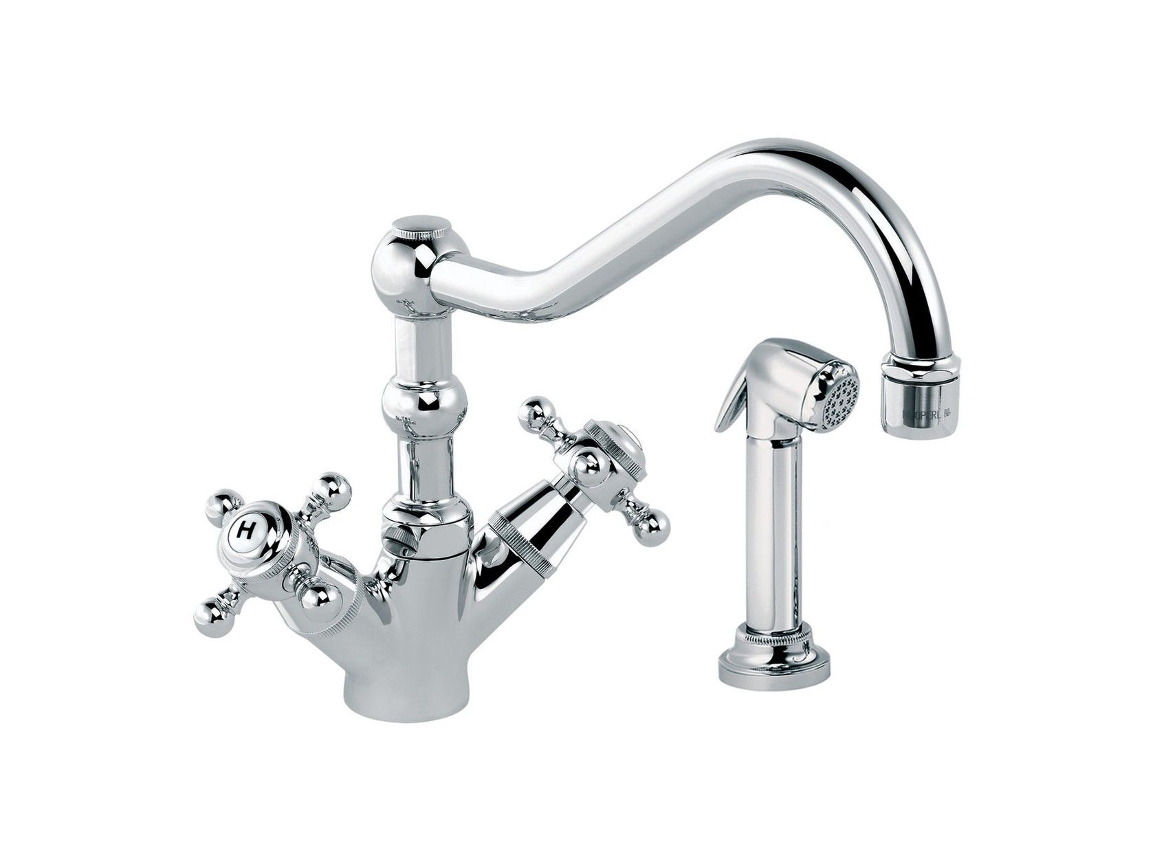 Смеситель для кухни на одно отверстие с ручным душем rvb 1920-1921 ARCH-00061997 - Вид №1