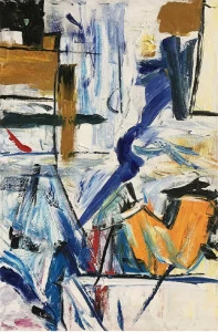 Картина на холсте 100х150 см "Абстракционизм" EVENHOME КАРТИНЫ МАСЛОМ 130100 Голубой;оранжевый;синий;разноцветный