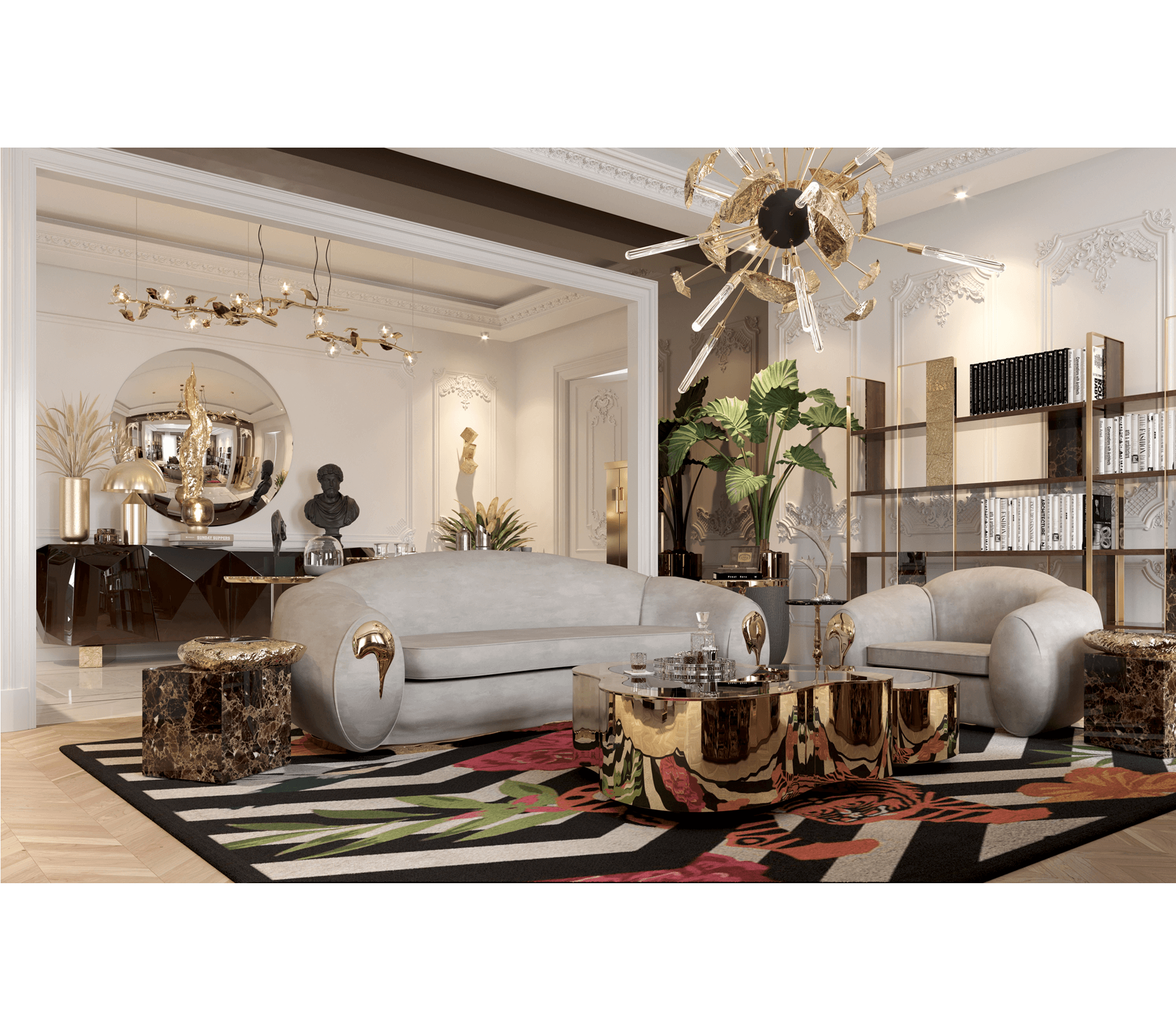 0-311 Приставной столик Стоунхенджа Boca Do Lobo  - Вид №8