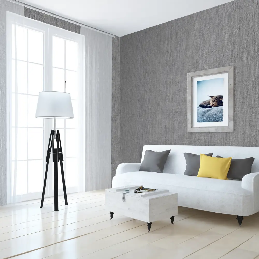 Обои флизелиновые Grandecolife Linea графитовые 0.53 м A42107 STLM-2035762 - Вид №3