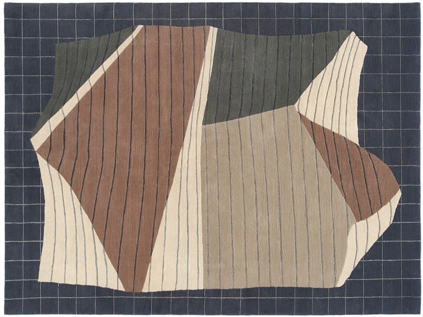 Прямоугольный ковер ручной работы из шерсти Deirdre Dyson Paper &amp ARCH-00068363