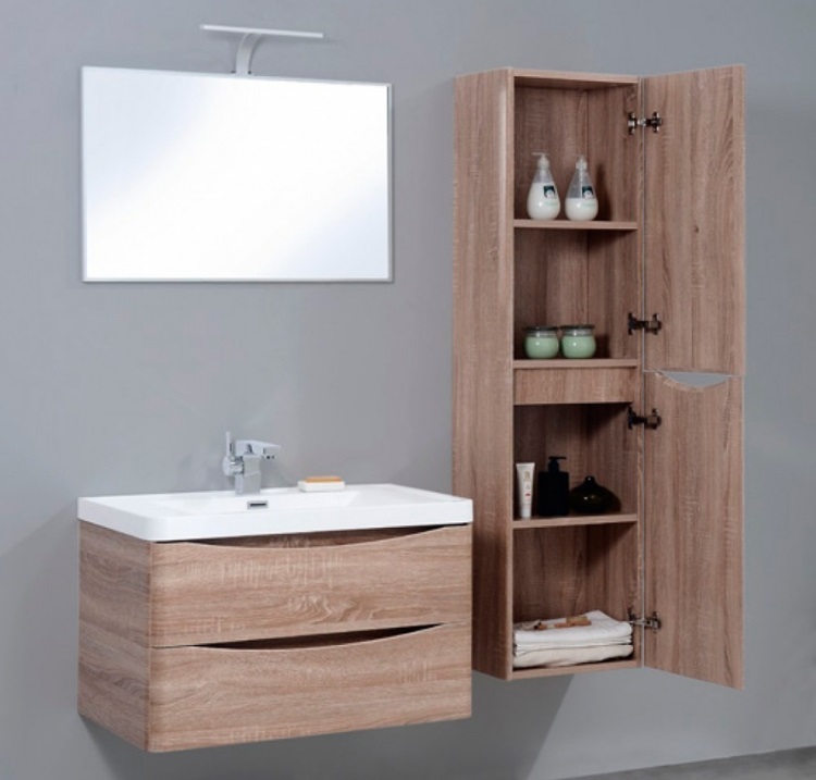 Шкаф подвесной, правосторонний BelBagno ANCONA-N-1700-2A-SC-WO-R  - Вид №1