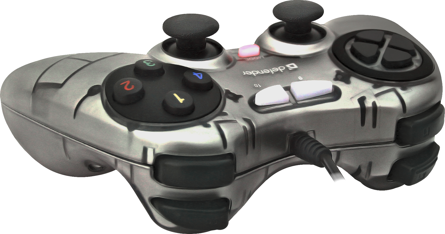 64244 проводной геймпад zoom usb xinput, 10 кнопок, 2 стика Defender Santreyd  - Вид №2