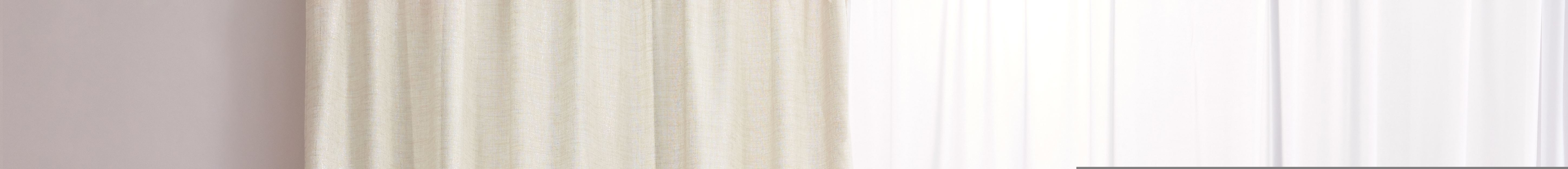 AMORE MIO Штора кремовая классическая 160x260 см с лентой для карниза 89096781