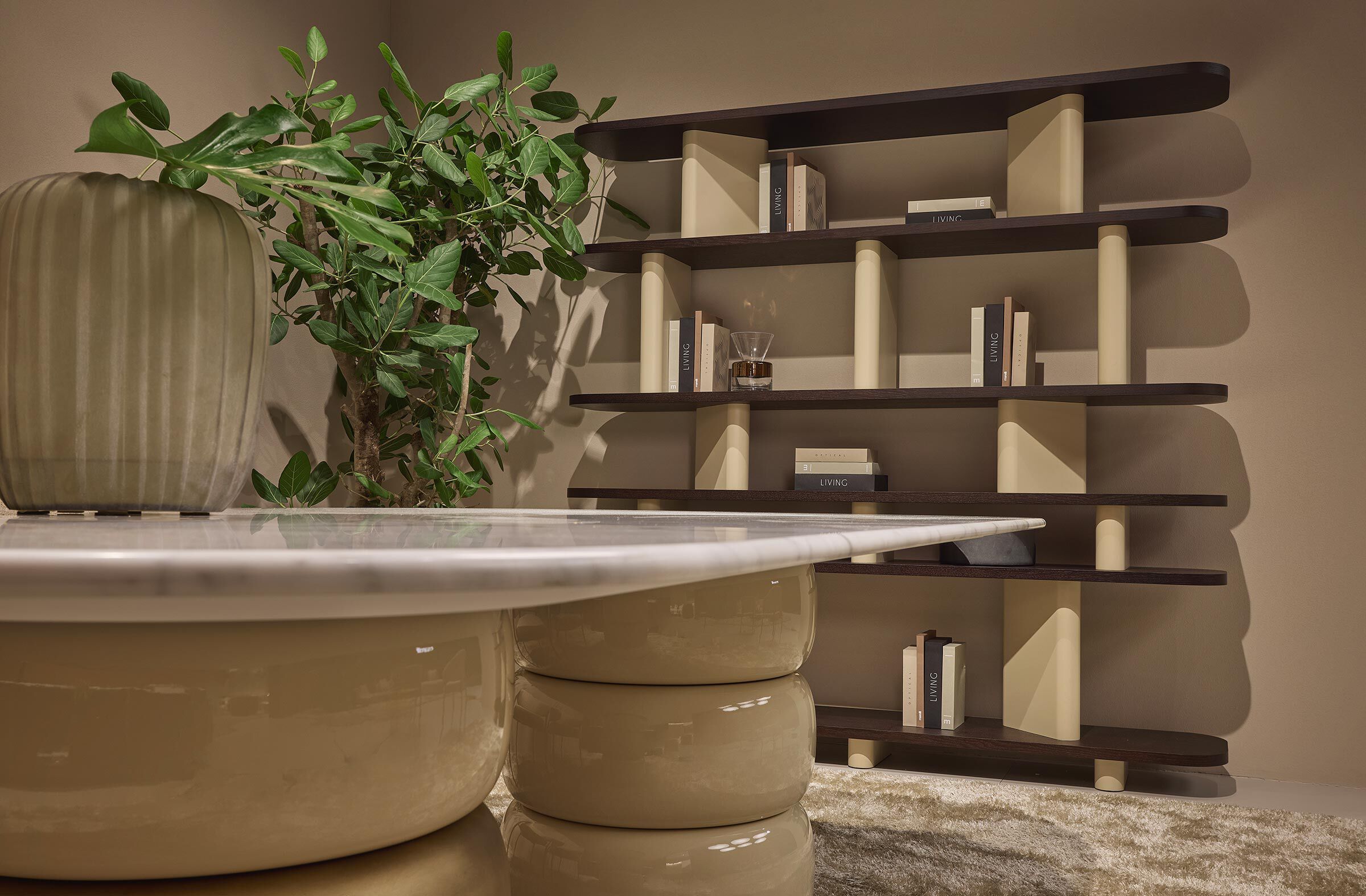 Круглый мраморный стол для гостиной Marelli Lua ARCH-00060651 - Вид №4