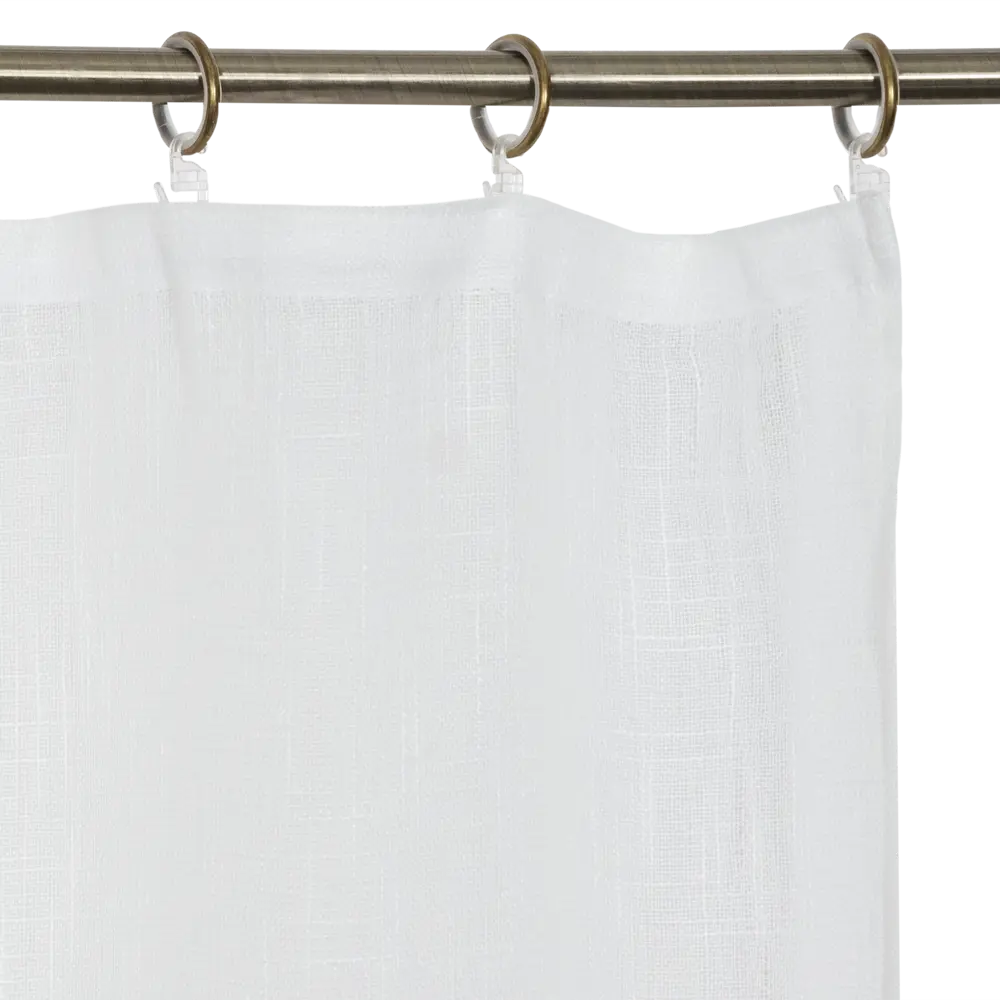 Тюль на ленте «Вилладж» 140х180 см цвет молочный WITERRA STLM-2132240 - Вид №2