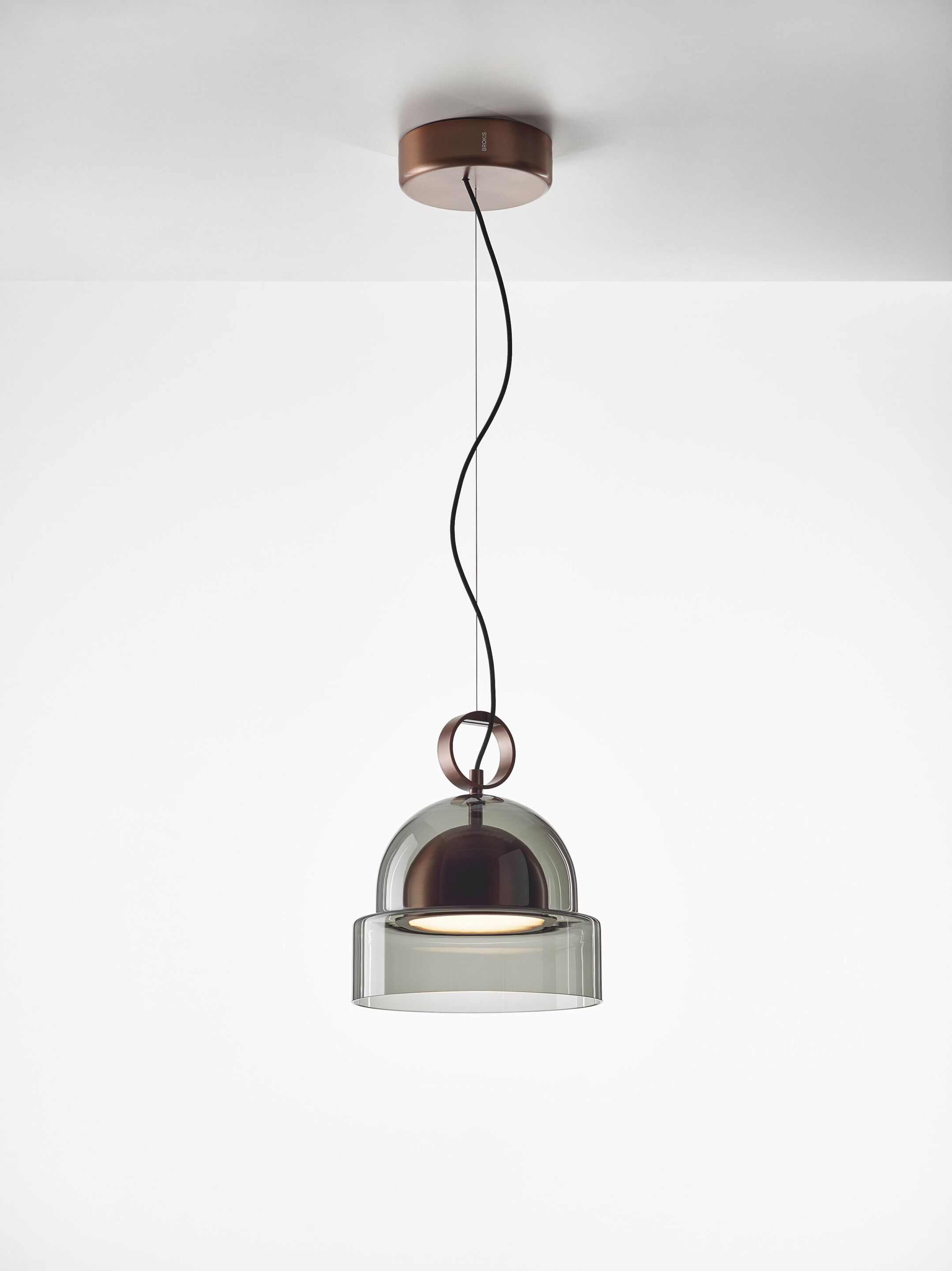 Подвесной светильник из дутого стекла BROKIS купол ARCH-00096747 - Вид №35