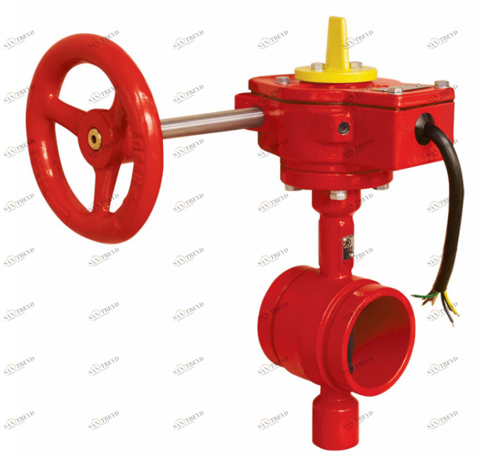 GENEBRE 2114d 10 Grooved ends Butterfly valve with gear-box and limit switch 