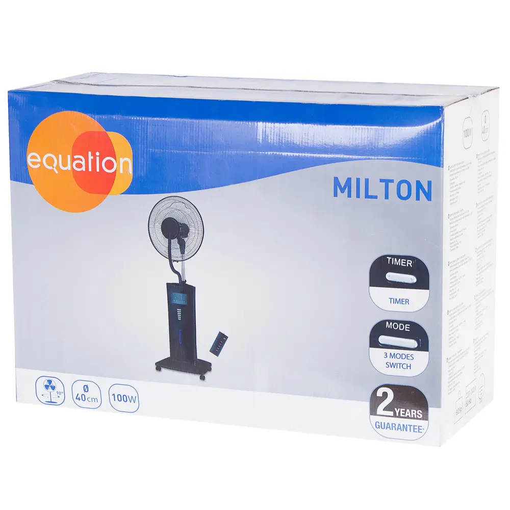 Вентилятор напольный Equation Black 80 Вт 40см 15312322 STLM-2148441  - Вид №3