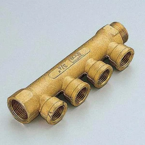 Коллектор НВ 1" TIEMME 3 выхода 1/2"В 36мм