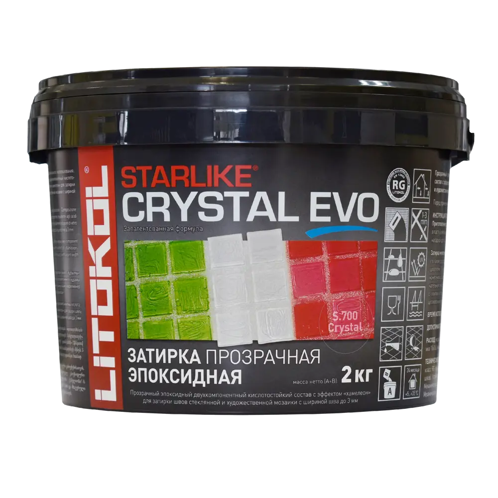 Litokol Starlike Evo - эпоксидная затирка-хамелеон для мозаики 82860174 STLM-0037233 - Вид №1