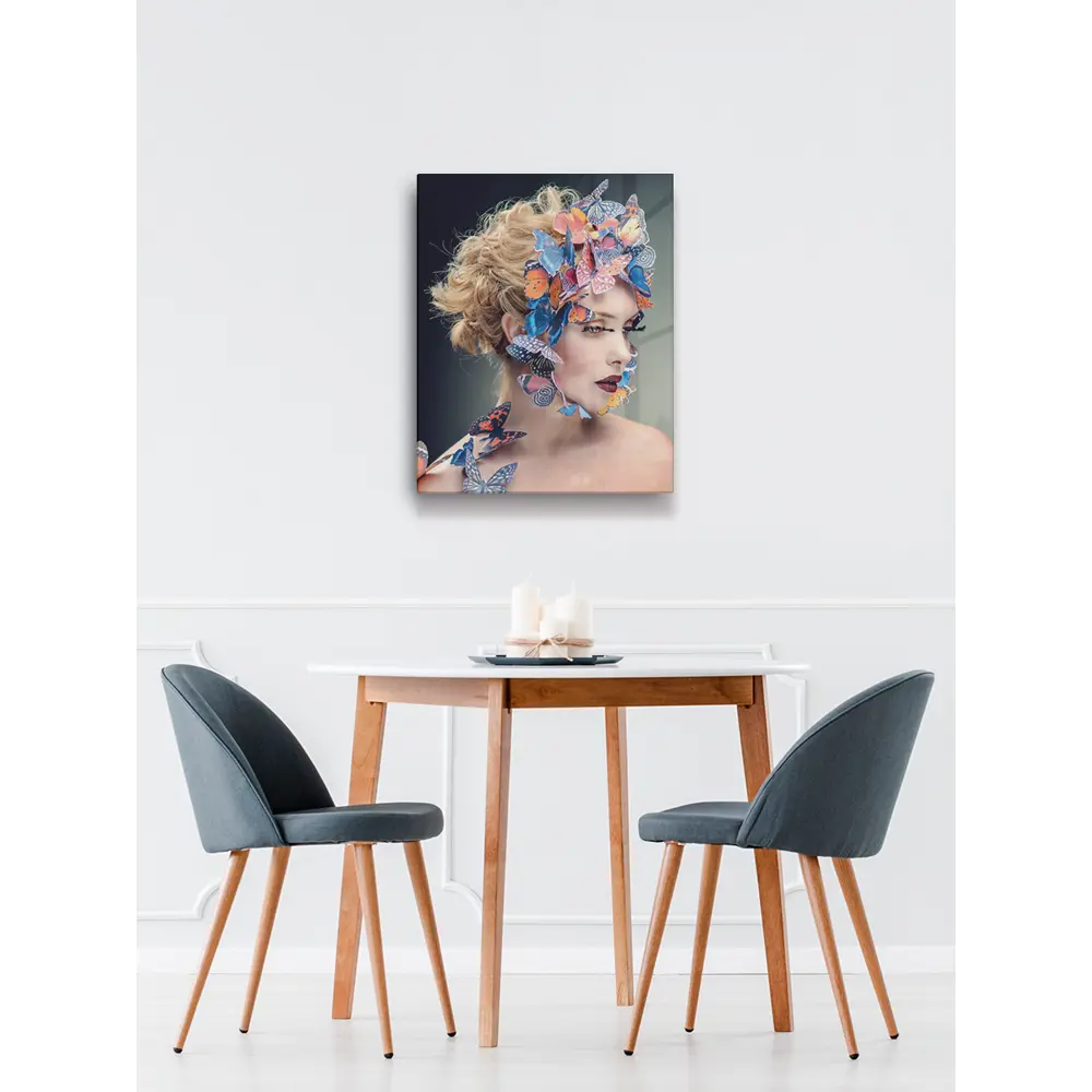 Картина на стекле Модель и бабочки AG 40-211 40x50 см POSTERMARKET STLM-2129206 - Вид №4