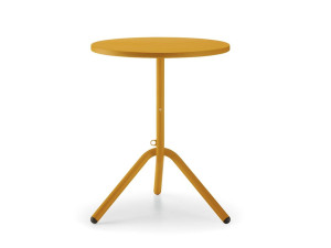 Круглый стол с откидным верхом из листового металла