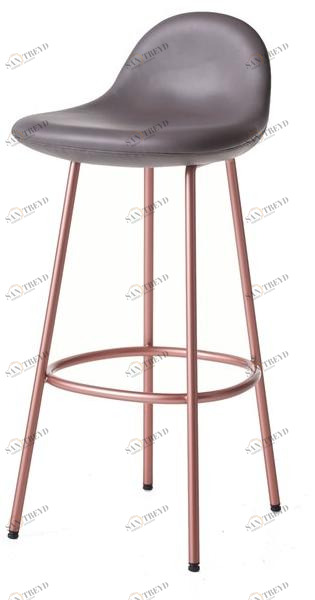 BassamFellows Барный стул высокий обитый Pebble Cb-275