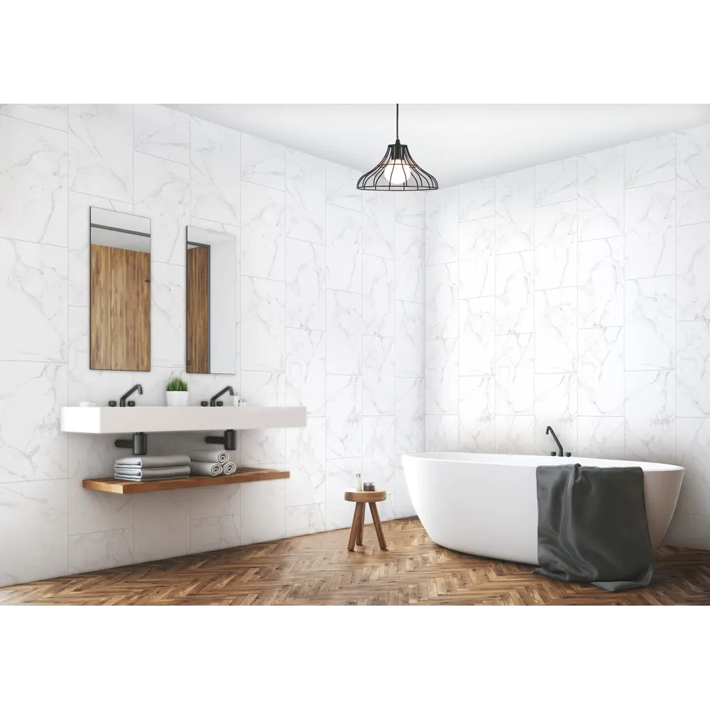 ARTENS Панели ПВХ «Белый мрамор» для стильной отделки стен 86360366 STLM-0068085 - Вид №2