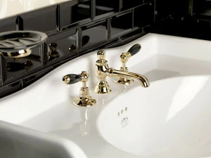 Traditional bathrooms БРАЙТОН смеситель для умывальника на 3 отверстия Tb490.514bl.ag