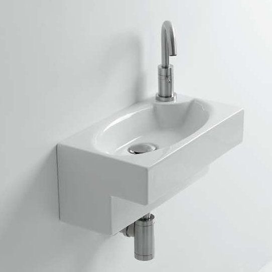 41889 Подвесная раковина настенная овальная   белая Santreyd  - Вид №1