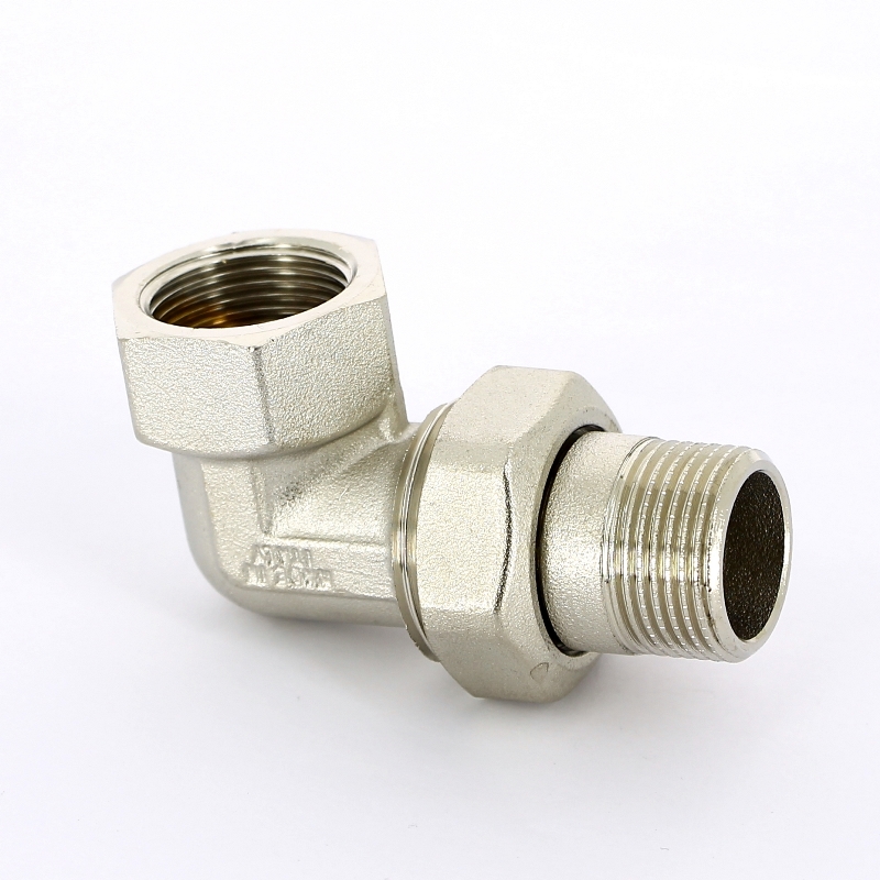 Разъемное соединение НВ угловое с прокладкой O-ring никелированное TIEMME 3/4" 1500244 - Вид №2