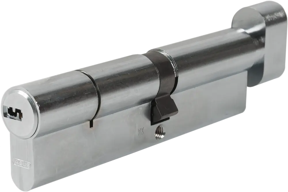 82441722 Цилиндр Abus KD6N Z60/K50, 60x50 мм, ключ/вертушка, цвет никель STLM-0027390