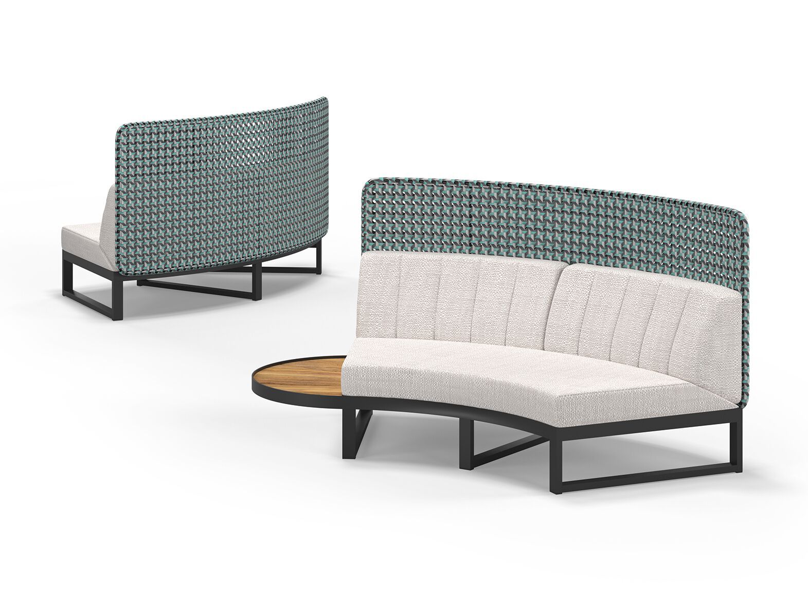 Модульный изогнутый садовый диван с высокой спинкой MAMAGREEN Munia ARCH-00078079 - Вид №5