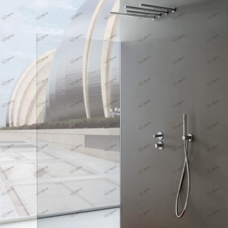 Rubinetterie Treemme Смеситель для душа из нержавеющей стали с 3 отверстиями и лейкой 22mm sun-id-1367945