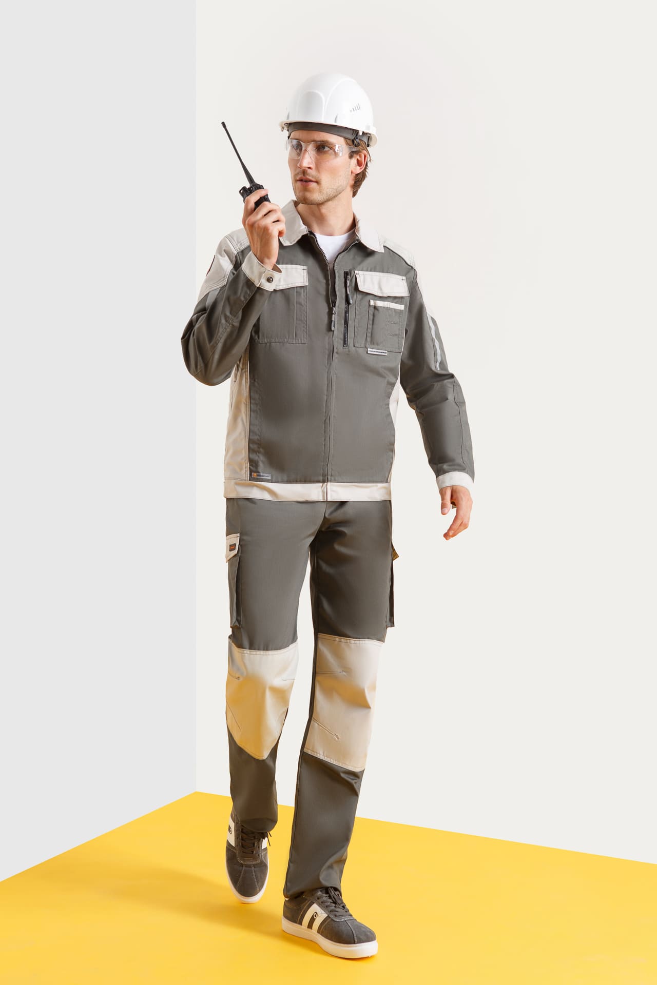 4991515 Костюм  NEW 2 серый хаки с серым песком STATUS  Летняя спецодежда  размер 48-50/182-188  - Вид №6