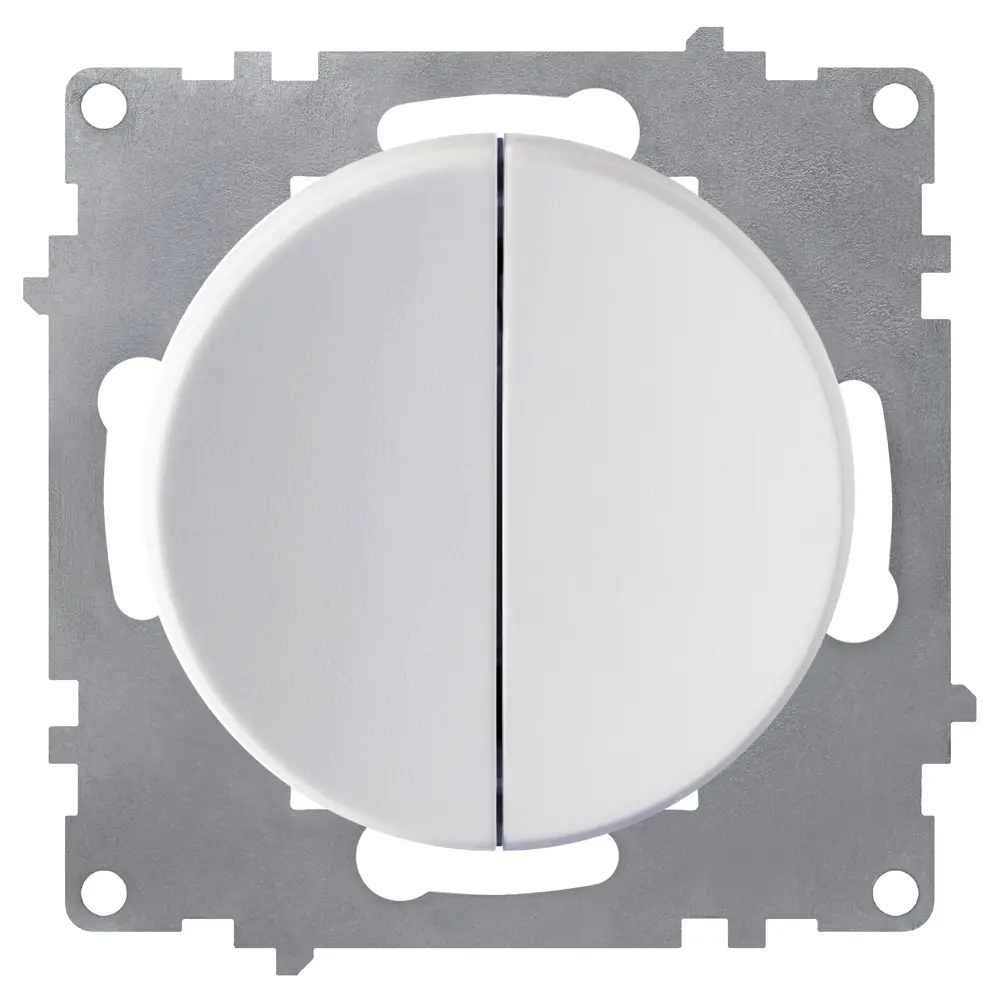 Выключатель встраиваемый Onekey Florence 2 клавиши цвет белый ONEKEYELECTRO STLM-2030147