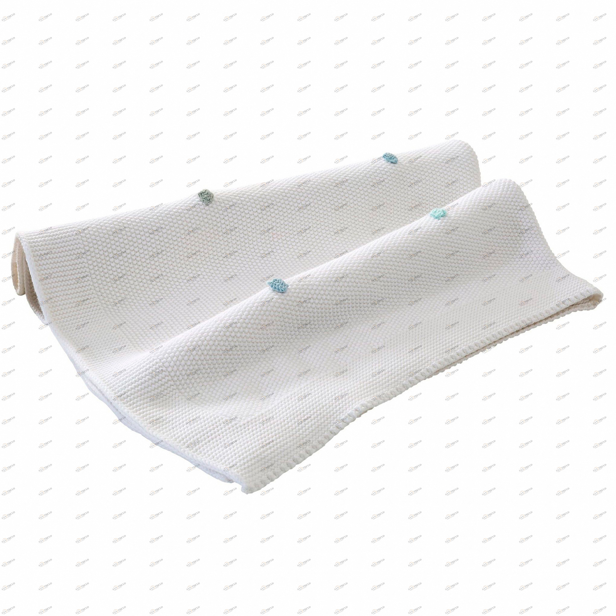 Плед-одеяло детский синий CILEK  00-3832581 Белый Santreyd 