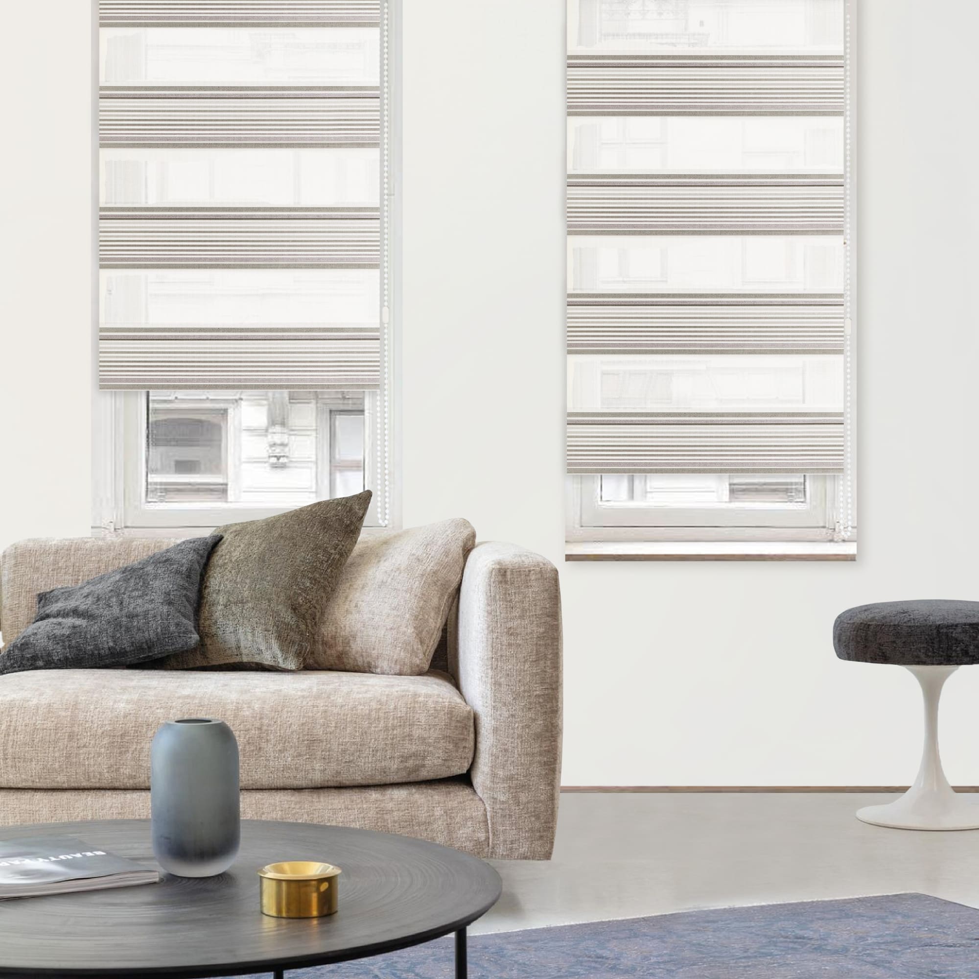 83502823 Штора рулонная день-ночь Miamoza Verona 50x160 см серая Santreyd  - Вид №2