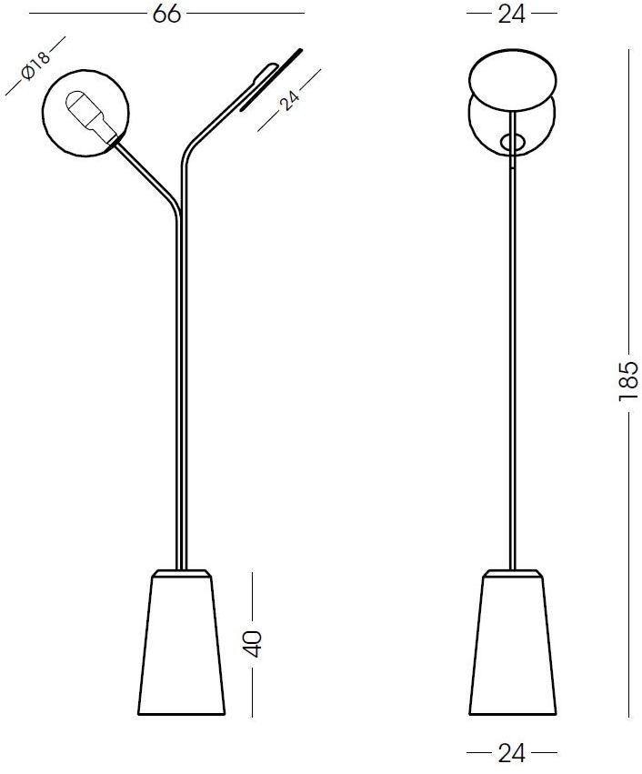 Cangini & Tucci Торшер с прямым и отраженным светом из латуни в современном стиле Inti sun-id-1496057 - Вид №2