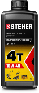 91163951 Масло полусинтетическое для 4-тактных двигателей 4Т-10W40 1 л 76010-1 STLM-0505536 STEHER