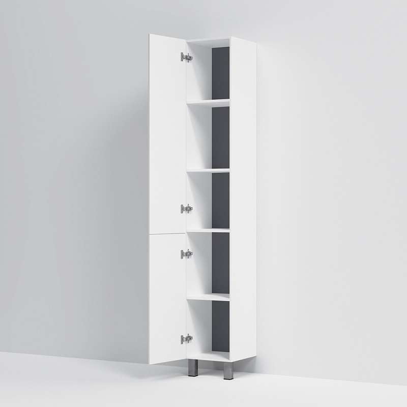 M90CSL0306WG шкаф-колонна напольный левый 30 см двери push-to-open цвет: белый глянец AM.PM Gem - Вид №2