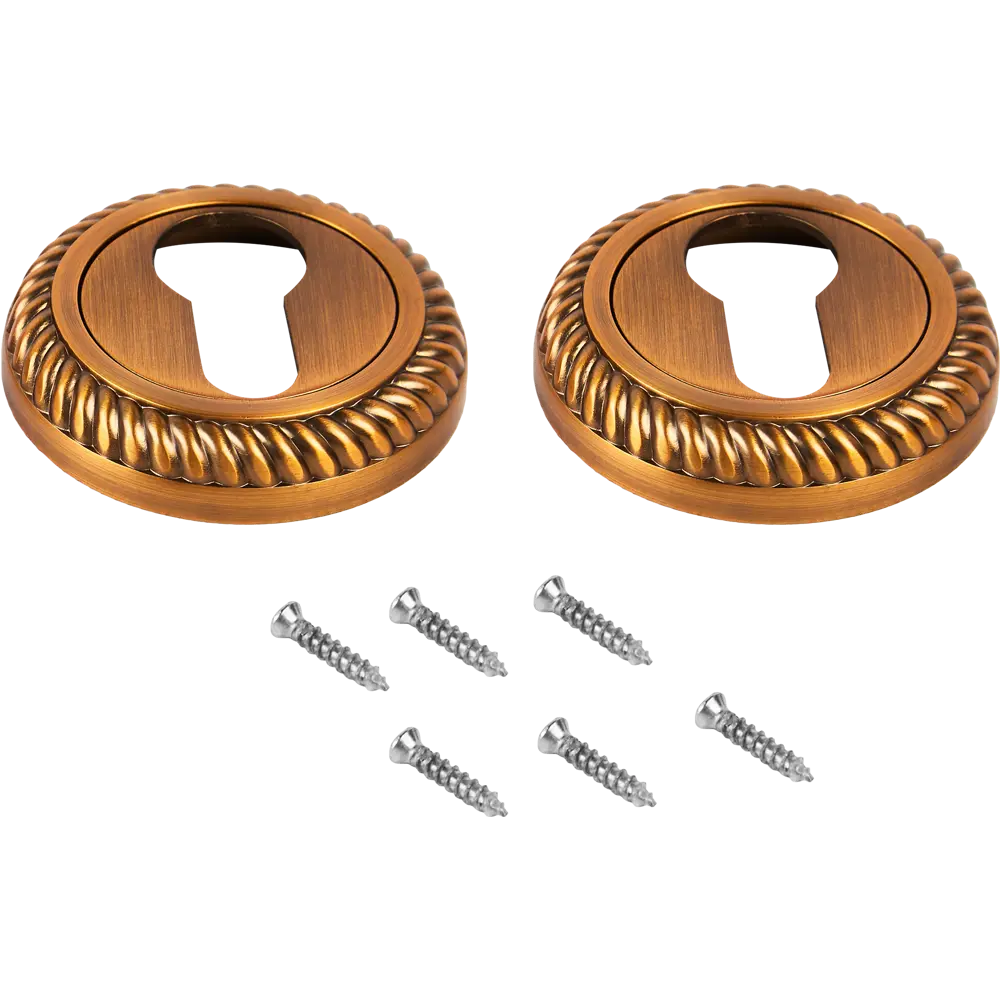 Декоративные накладки Puerto на цилиндр замка 54×54 мм, цвет кофе 86338217 STLM-0902362 - Вид №1