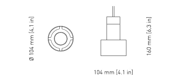 Порошковое покрытие стальной светодиодный подвесной светильник +kouple RADIUS ARCH-00134386 - Вид №17