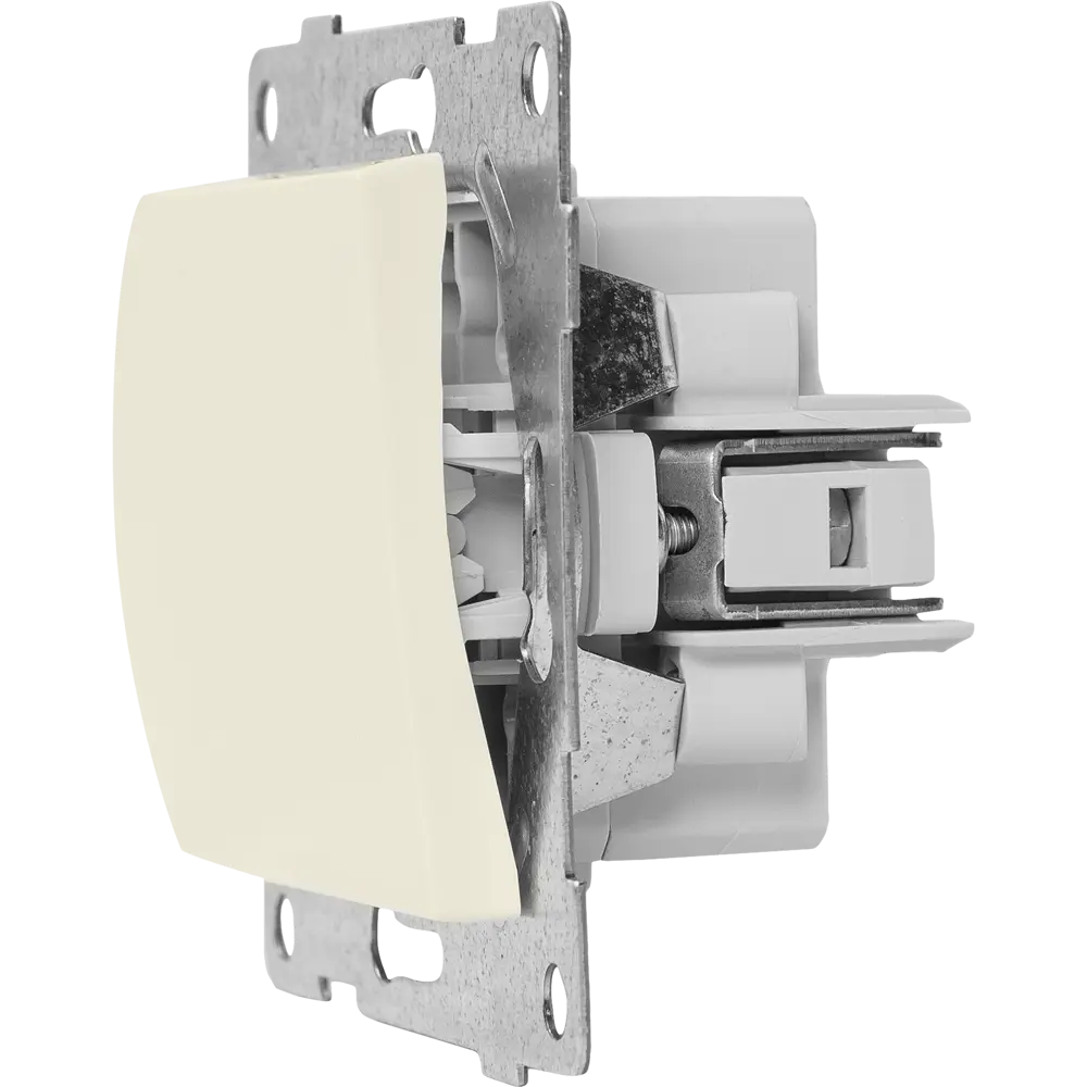 Встраиваемый выключатель GUSI Electric с 1 клавишей бежевого цвета 83864216 Ugra STLM-0045153 - Вид №5