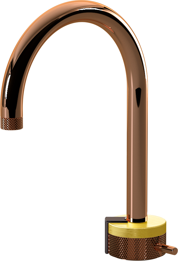 E-11502-R1BB-L2OX-RG Однорычажный прогрессивный смеситель для раковины - излив 16см GRAFF MOD+