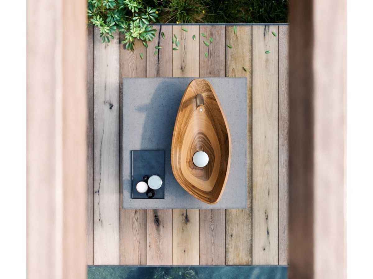 Овальная раковина из грецкого ореха CARIMALI WOOD SCULL ARCH-00113197 - Вид №1